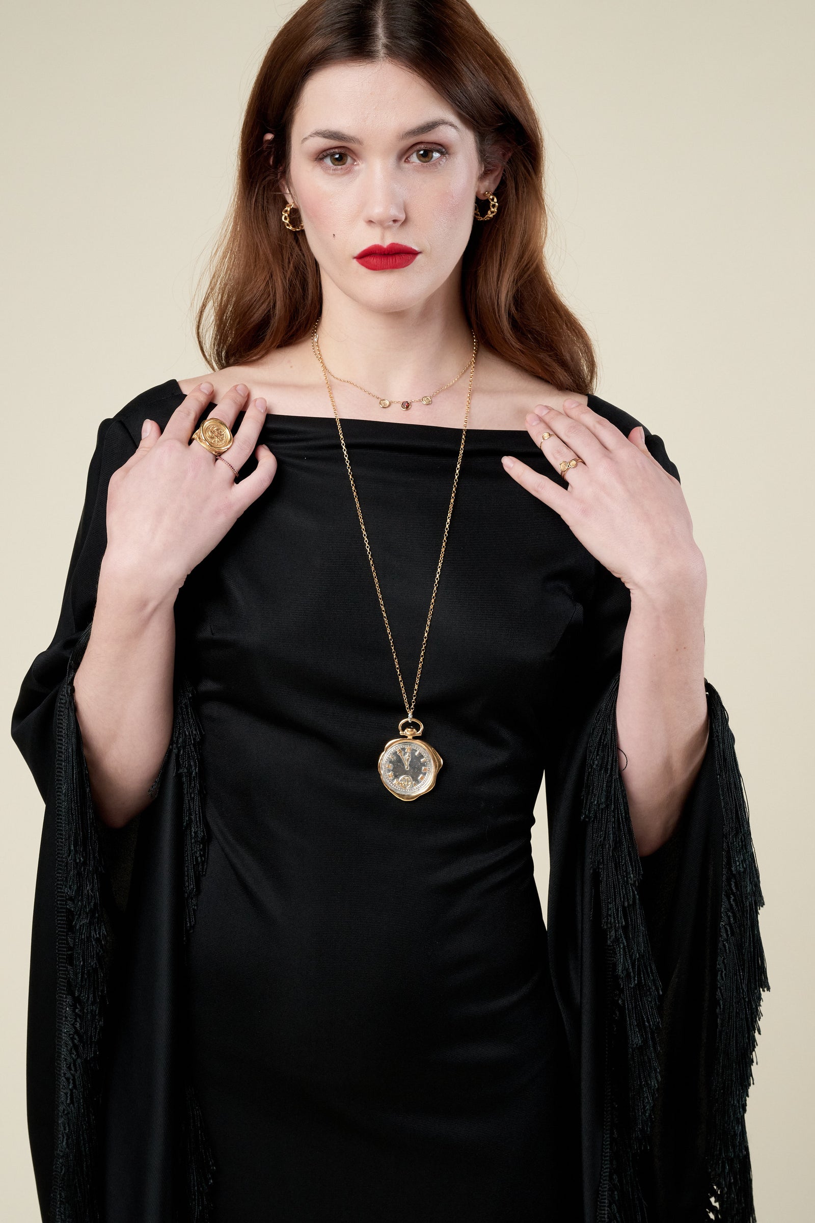 Petites Faith-Hope-Charity Triple Wax Seal Necklace