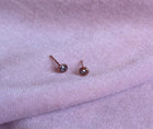 Luxe Petites Tiny Rose-Cut Diamond Stud Earrings
