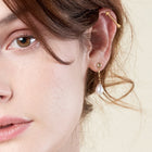 Gold Bow & Arrow Earrings with Diamonds (Pair)