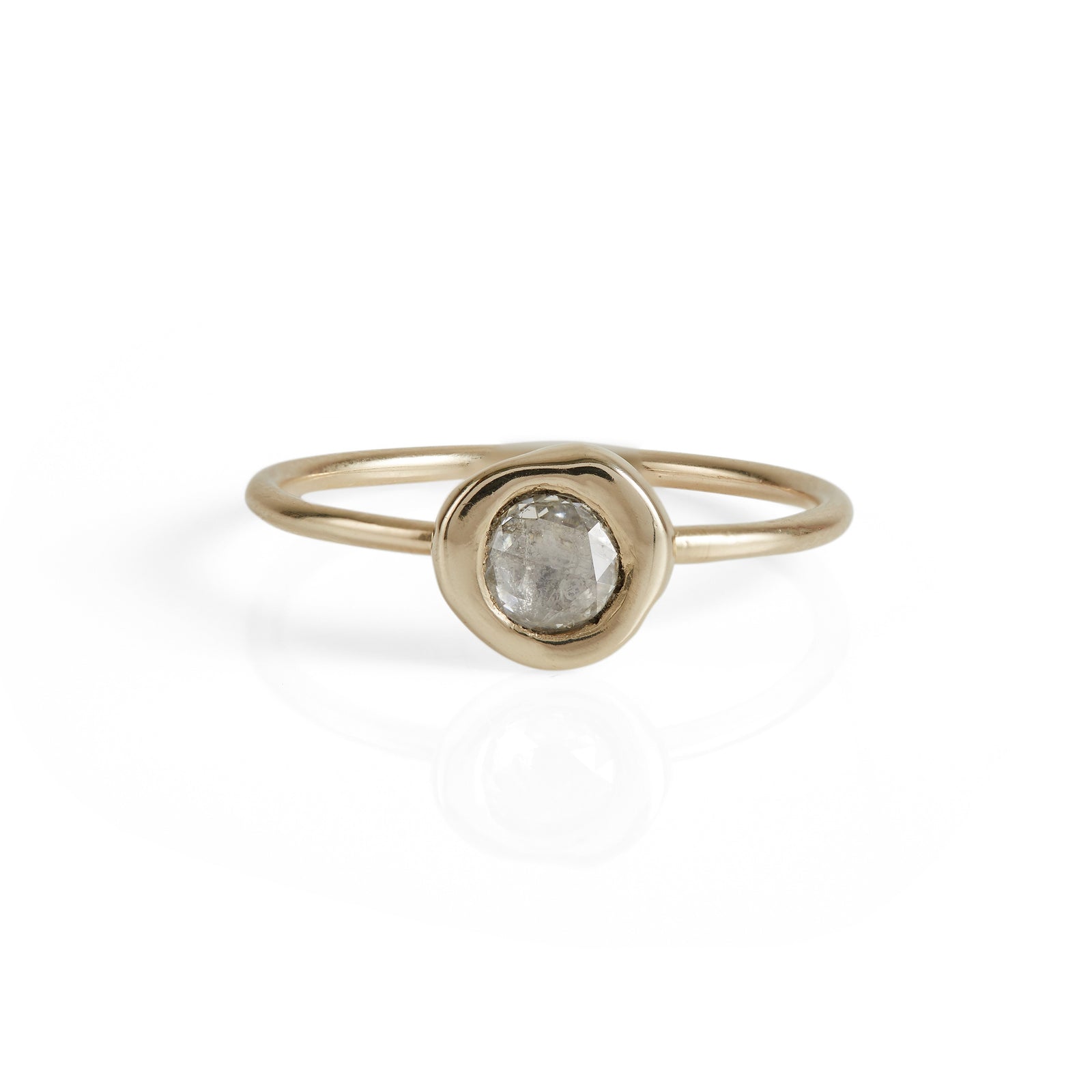Luxe Petites Rose-Cut Diamond Stacking Ring