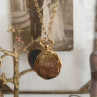 Jessica de Lotz JdL Jewellery Hand Engraving of Date on Gold Plated Silver Large Initial Wax Seal