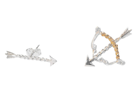 Bow and Arrow Earrings (Pair)