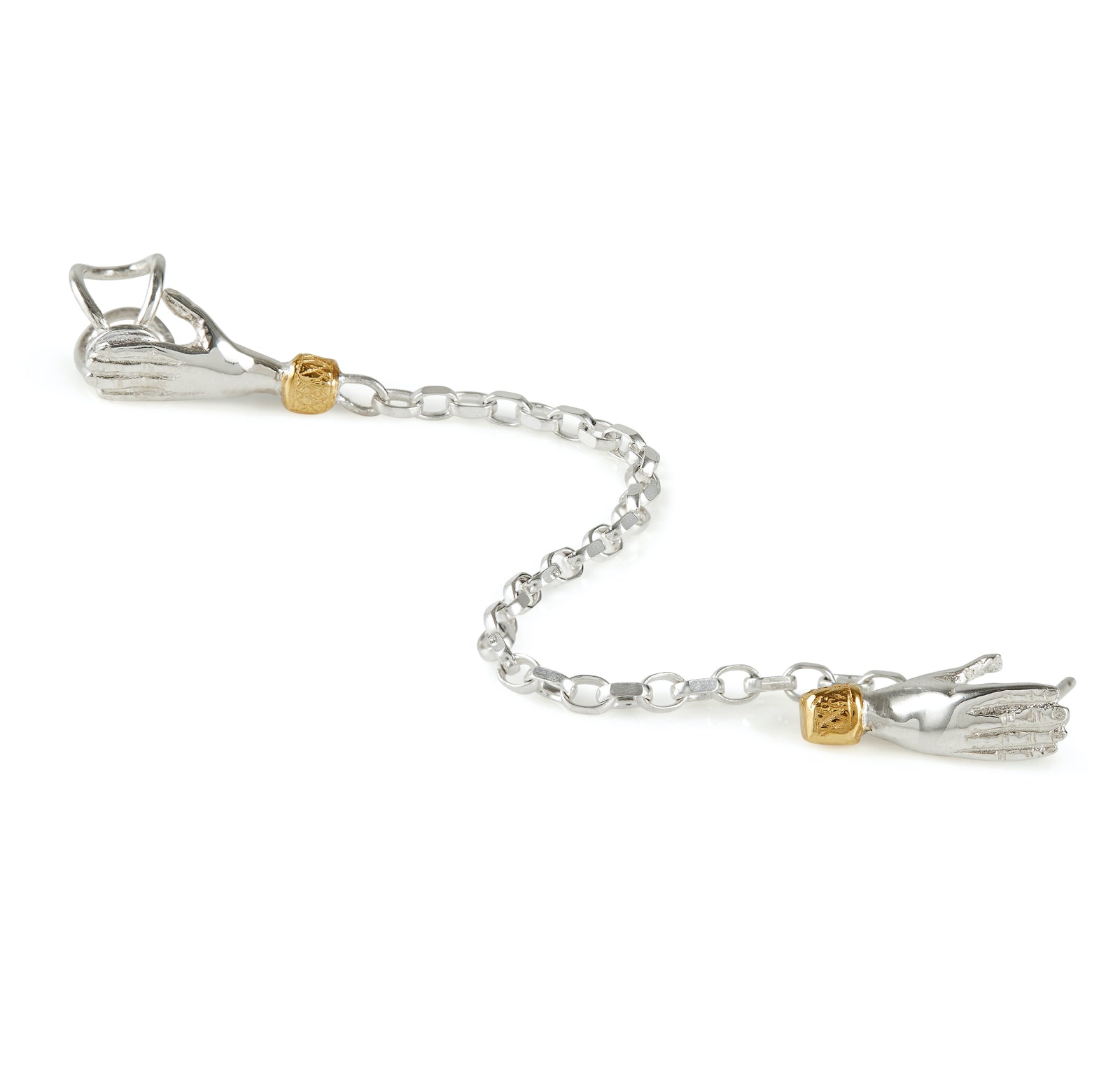 Holding Hands Chain Earring (Single)