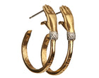 Hand Hoop Earrings (Pair)
