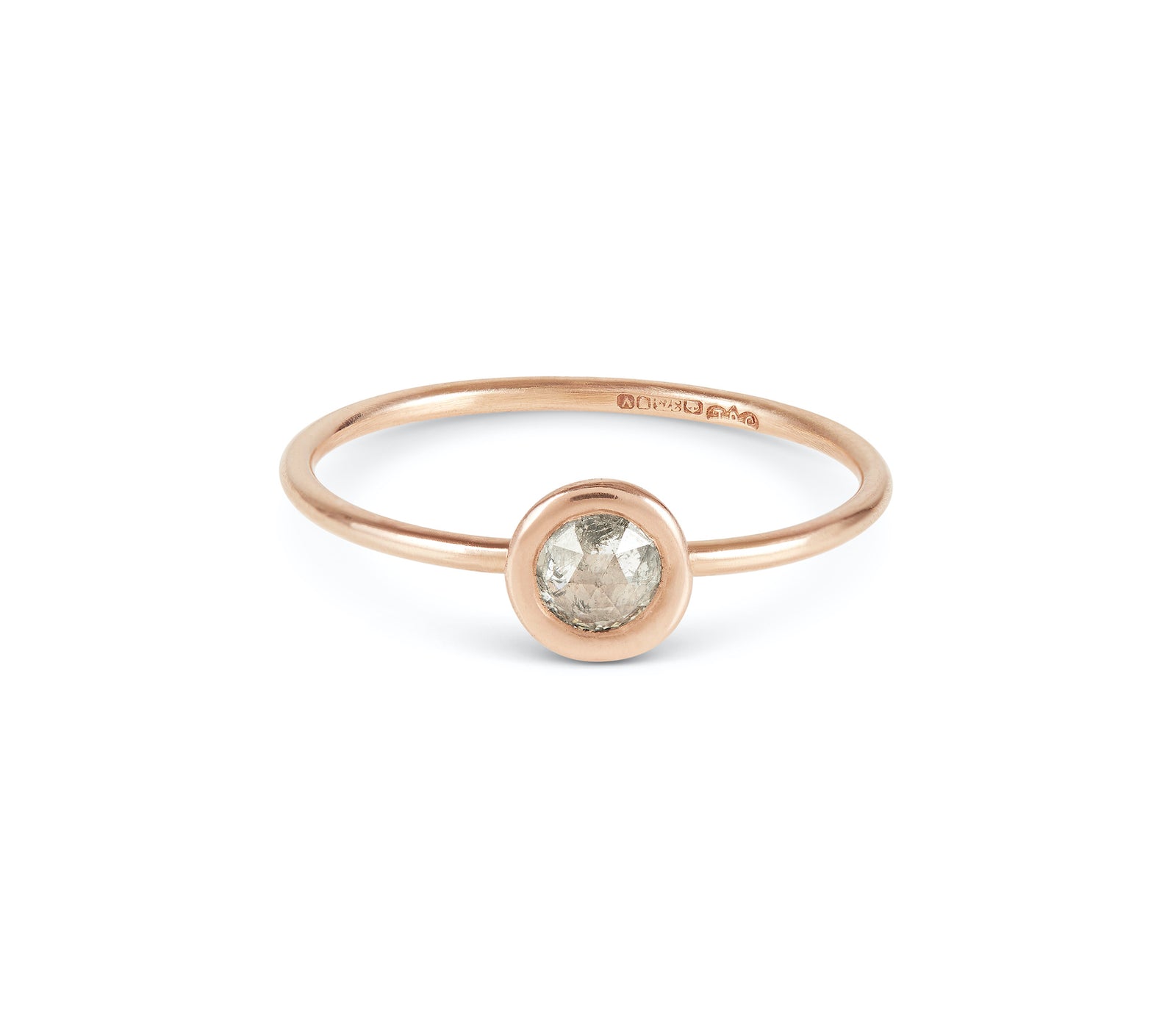 Luxe Petites Rose-Cut Diamond Stacking Ring