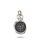 The Philosophical Tree Charm - Oxidised Silver