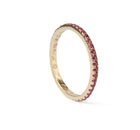 Emotions Faceted Eternity Band Ring