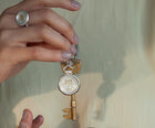 Compass Wax Seal Key Ring / Bag Charm