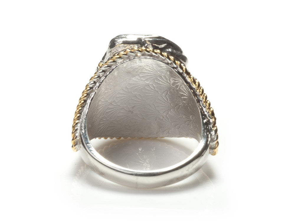 Jessica de Lotz JdL Jewellery Mini Love Story Mini Initial Wax Seal Signet Ring Sterling Silver Inside Detail 1920s Design Vintage Style