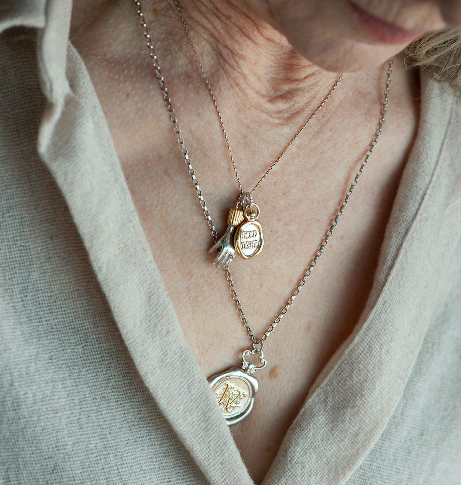 Large Personalised Wax Seal Necklace - Main Image