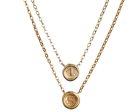 Petites Personalised Wax Seal Necklace
