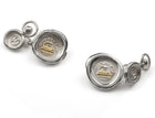 Jessica de Lotz JdL Jewellery Across the Waters 19th century Victorian symbol wax seal jewellery  Mens cufflinks sterling silver Train ('Quick') Emblem